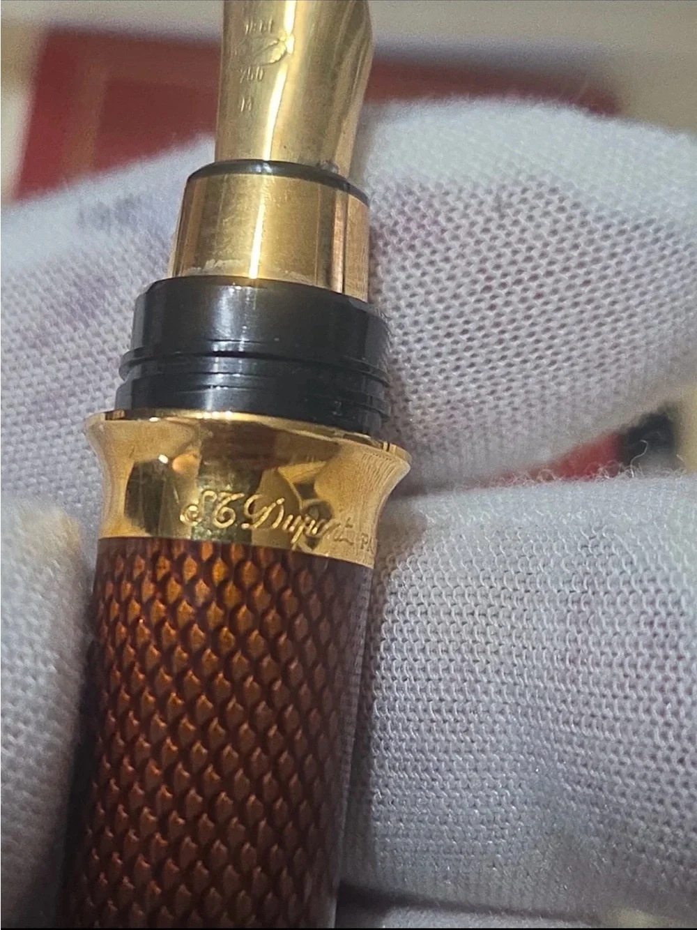 S.T. Dupont Chairman Brown & Gold Rollerball Pen